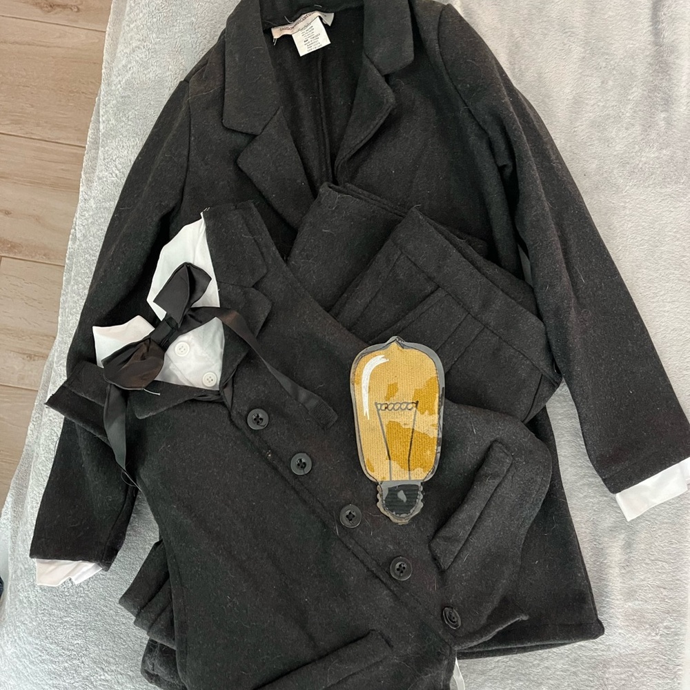 Kids Thomas Edison Costume Size Medium